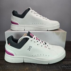 NEW On Cloud The Roger Advantage Womens Size 10 Court Tennis Shoes White Pink